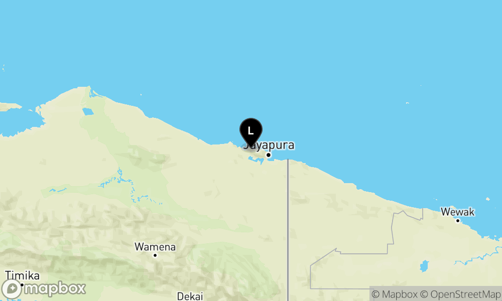 Pusat gempa berada di darat 13 km TimurLaut Kab. Jayapura