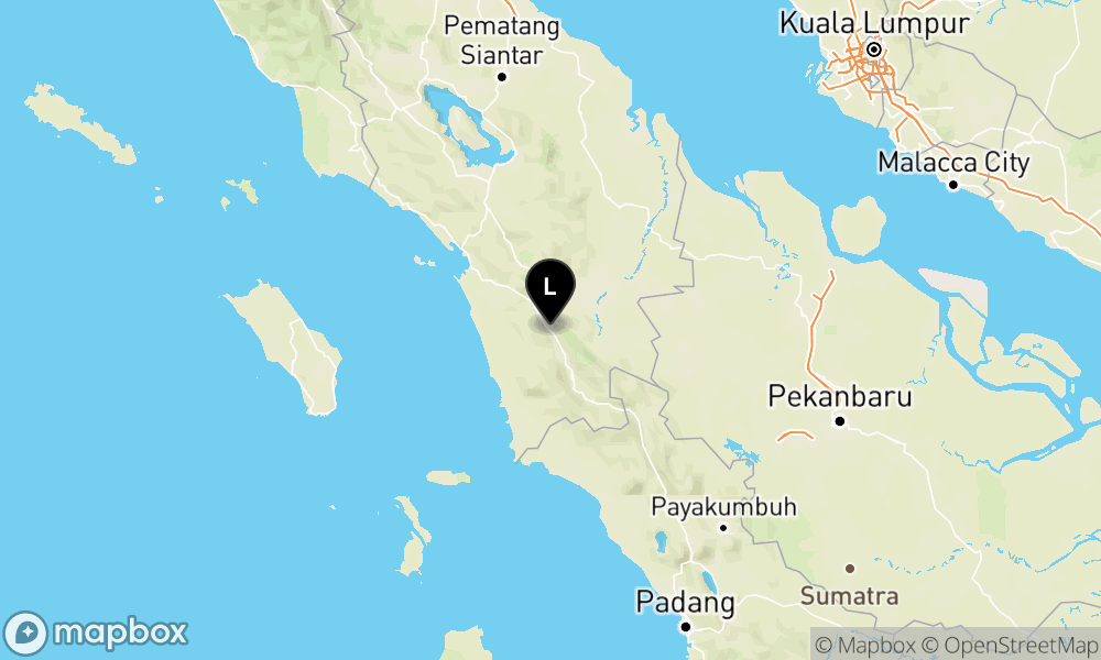 Pusat gempa berada di darat 27 km Tenggara Padang Sidempuan