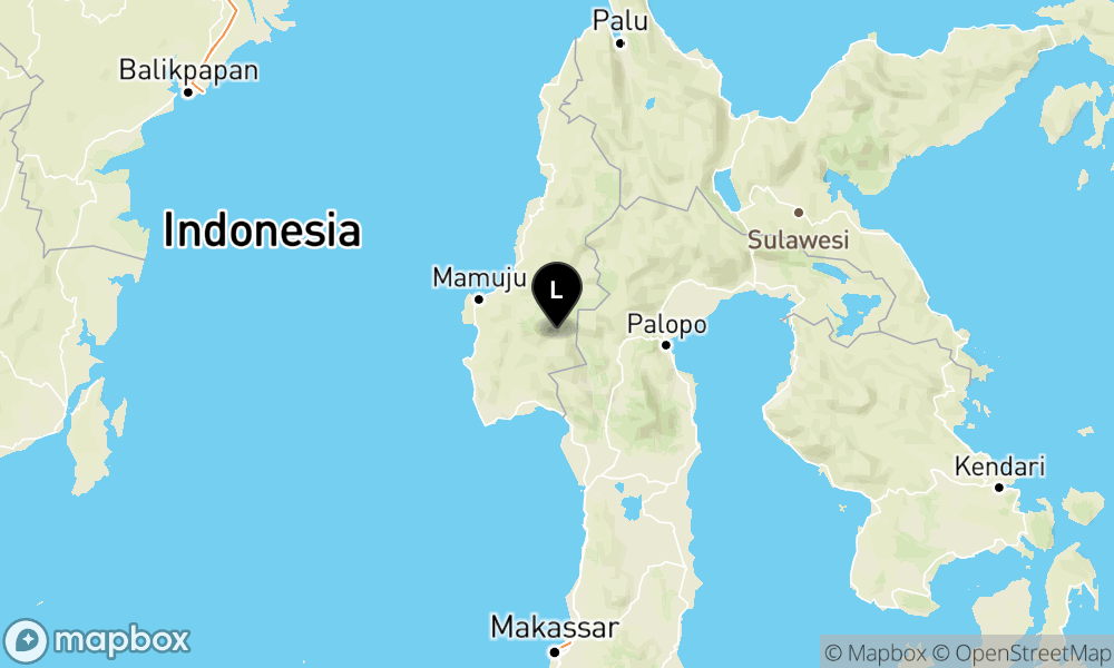 Pusat gempa berada di darat 11 km Tenggara Mamasa