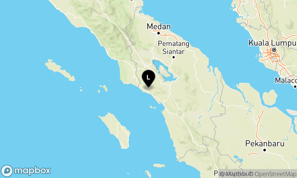 Peta Gempa 40 km BaratDaya HUMBANGHASUNDUTAN-SUMUT