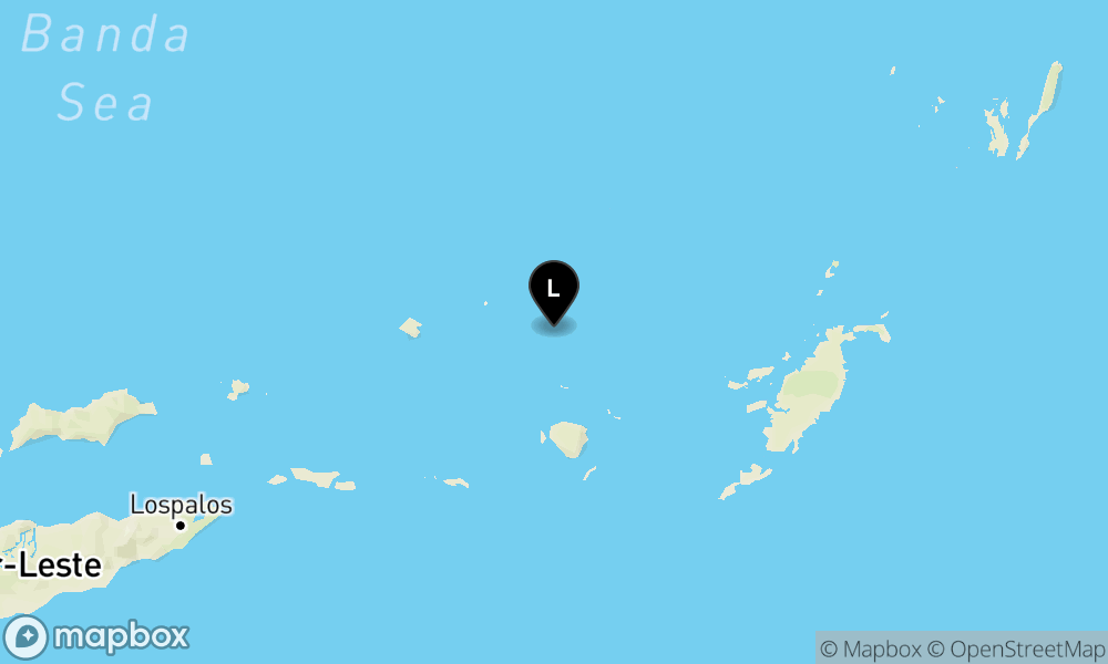 Pusat gempa berada di laut 207km BaratLaut Tanimbar