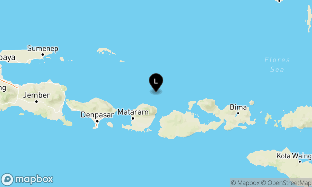 Pusat gempa berada di Laut 58 km BaratLaut Pulau Panjang