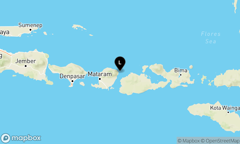 Pusat gempa berada di laut 18 km Barat Laut Pulau Panjang