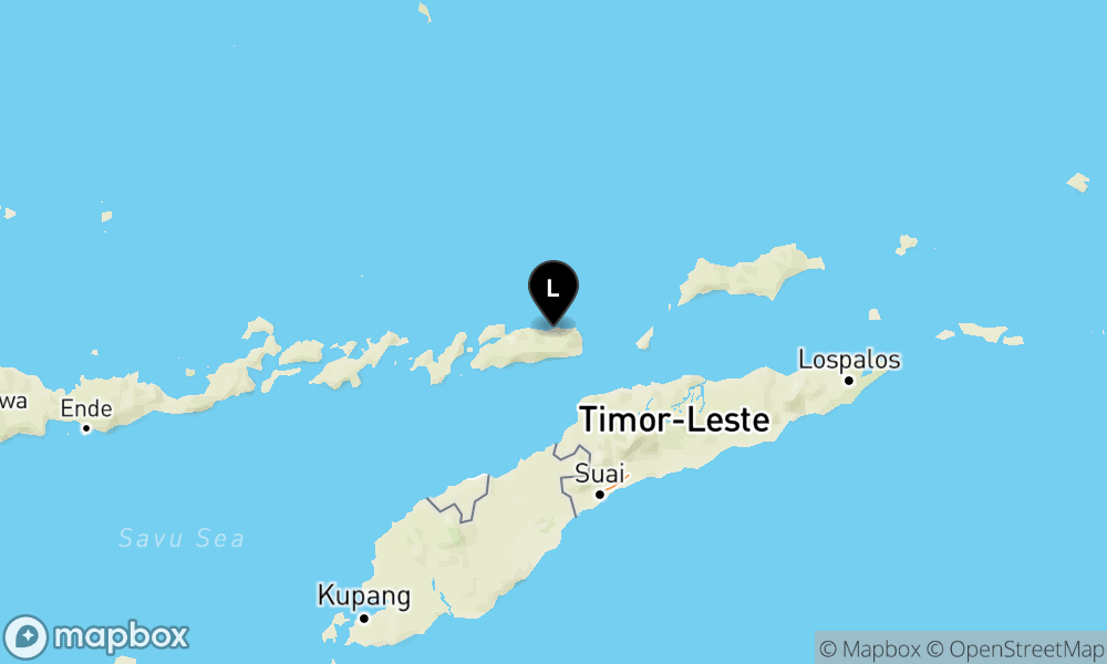 Pusat gempa berada di darat 43 km Timur Laut Alor
