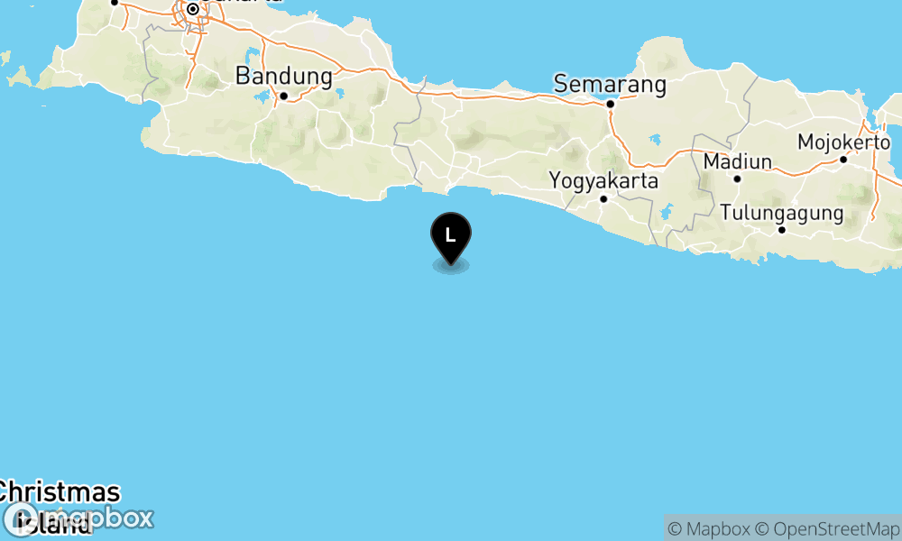 Pusat gempa berada di laut 76 km Tenggara Cilacap