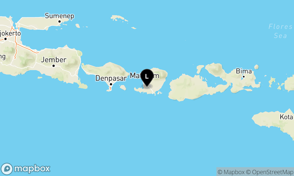 Pusat gempa berada di darat 8 Km Tenggara Lombok Barat