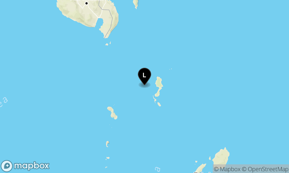 Pusat gempa berada di laut 43 km BaratLaut Melonguane