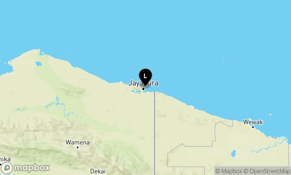 Pusat gempa berada di laut 10 km TimurLaut Kota Jayapura