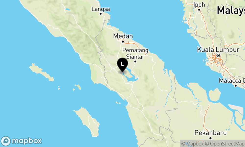 Pusat gempa berada di darat 6 km barat daya Samosir