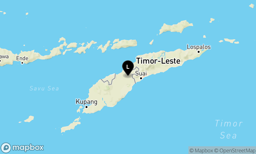 Pusat gempa berada di darat 13 Km Barat Daya Belu