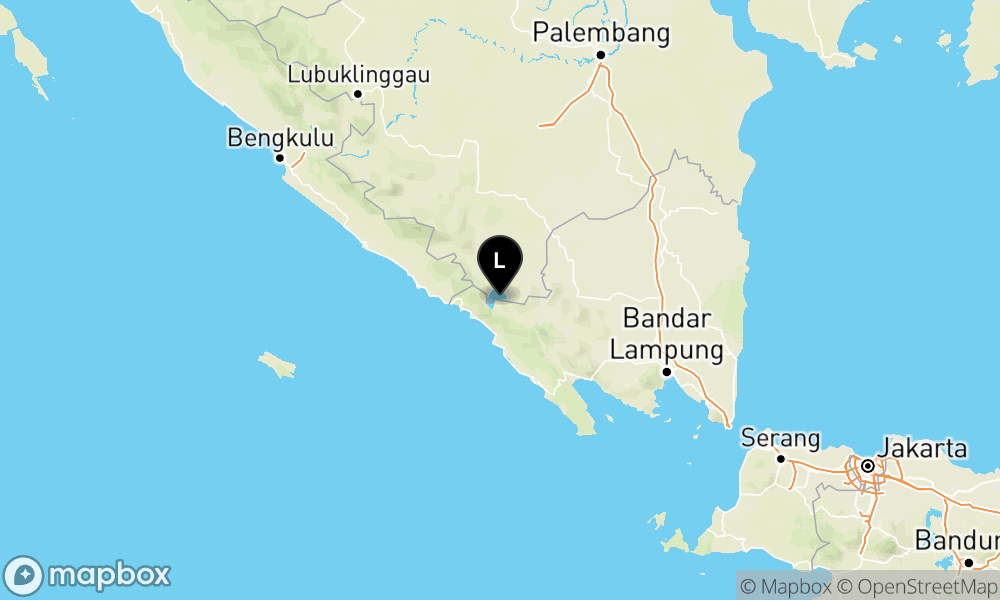 Peta Gempa Pusat gempa berada di darat 17 km Barat Laut Lampung Barat