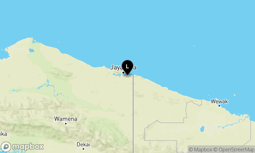 Pusat gempa berada didarat 19Km Tenggara Kota Jayapura