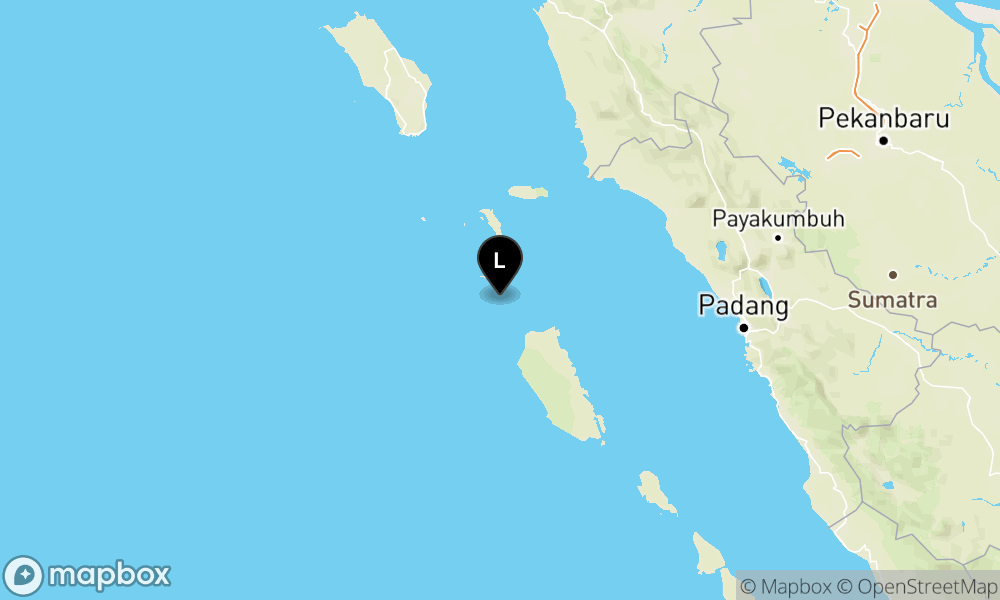 160 km Tenggara NIASSELATAN-SUMUT