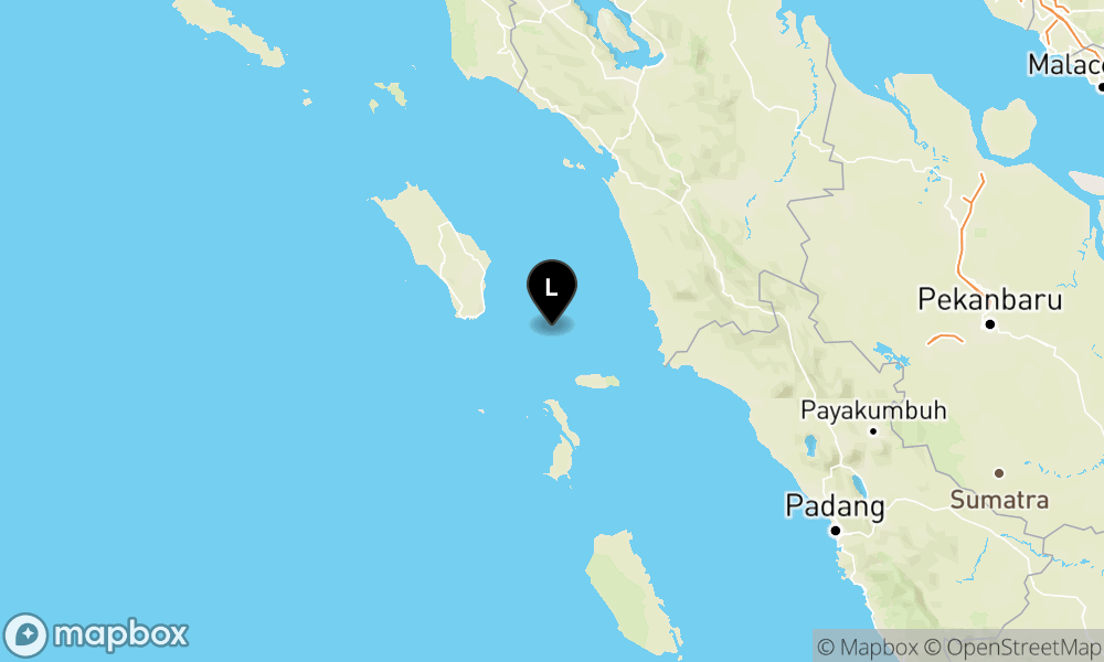 62 km Tenggara NIASSELATAN-SUMUT