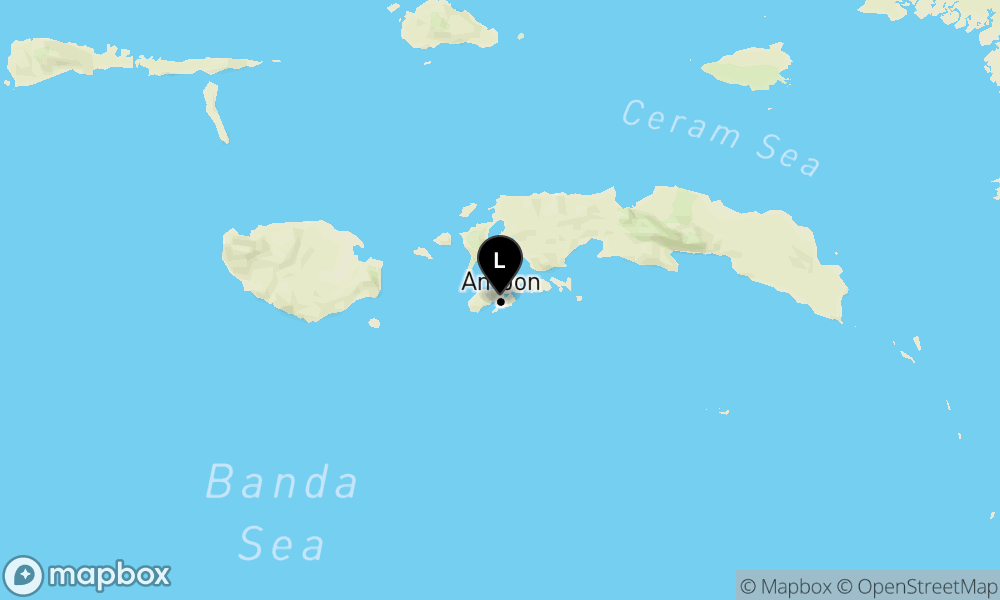 Pusat gempa berada di laut 2 km BaratLaut Ambon