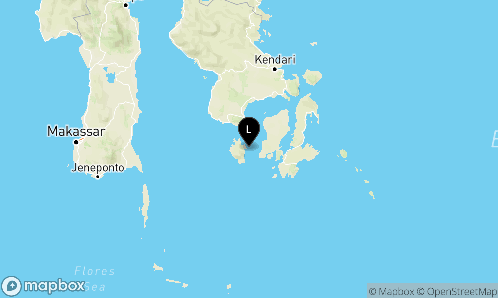 Pusat gempa berada di laut 11 Km Timur Laut Kabaena Timur, Bombana