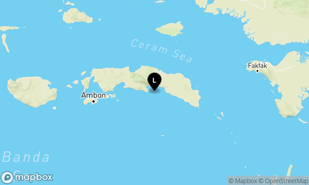 85 km Tenggara MALUKUTENGAH