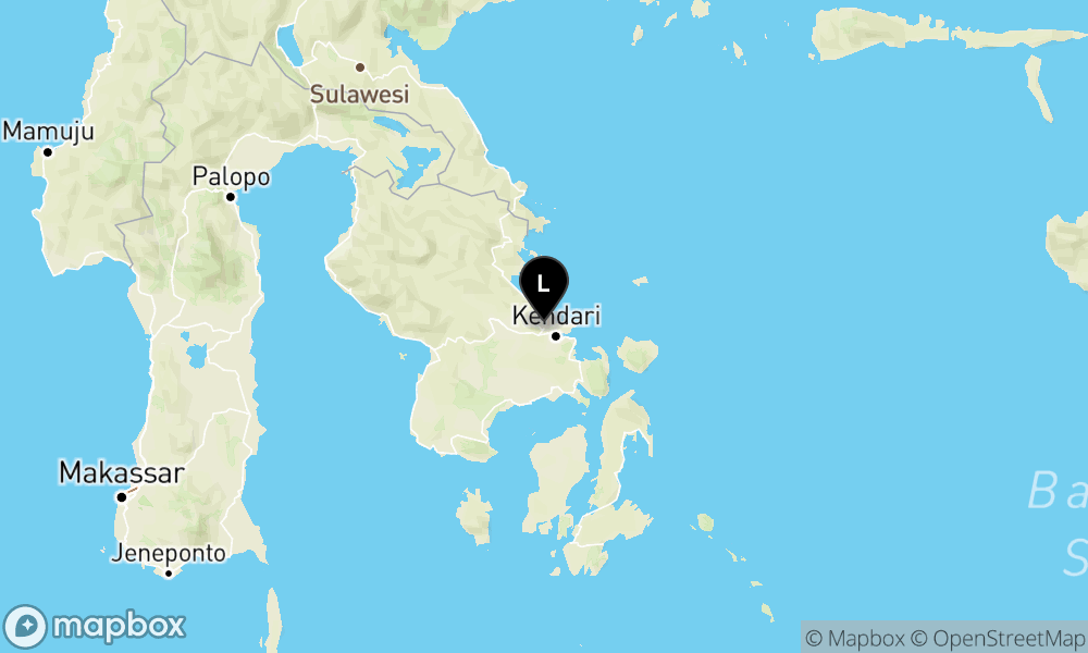 Pusat gempa berada di darat 1,7 km Timur Laut Morosi, Kab. Konawe