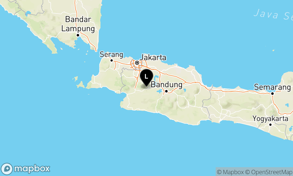 Pusat gempa berada di darat 6 km Barat Daya Kabupaten Cianjur