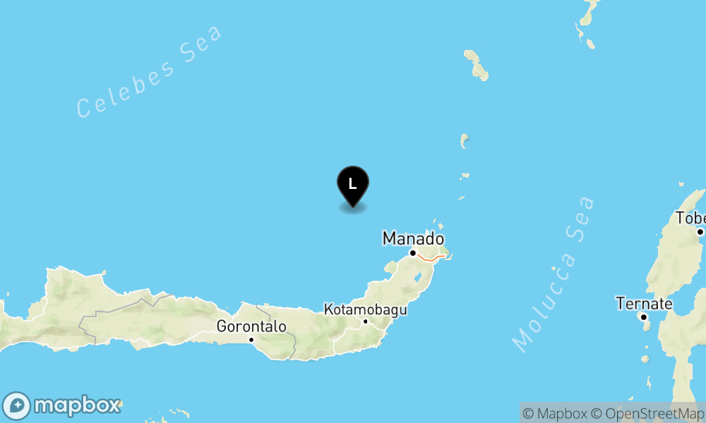 90 km BaratLaut MANADO-SULUT