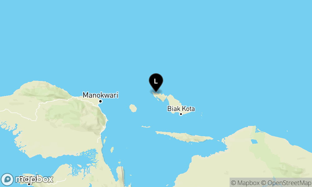 Pusat gempa berada di darat 31 km BaratLaut SUPIORI