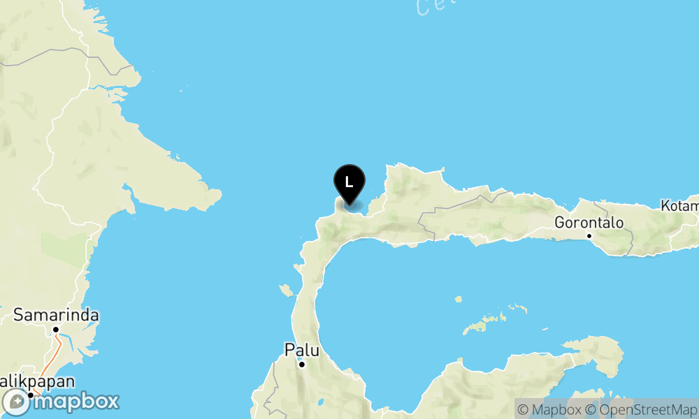 Pusat gempa berada di Laut 40 Km Barat Daya Toli-Toli