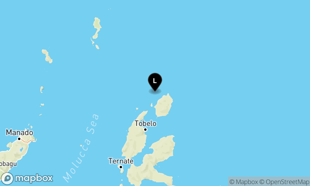 64 km TimurLaut PULAUDOI-MALUT