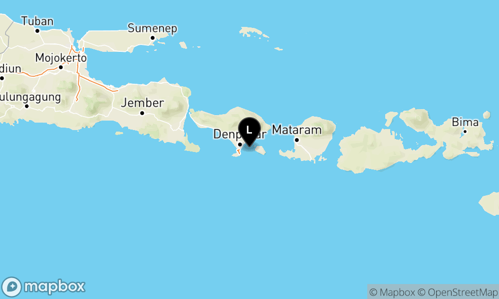 Pusat gempa berada di laut 17 km Timur Laut Kuta Selatan