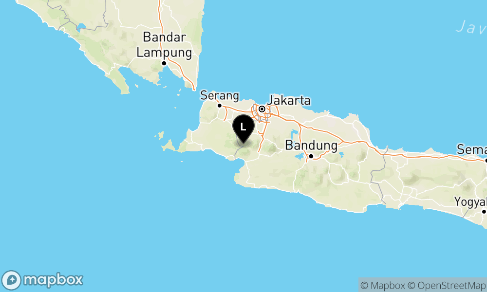 Pusat gempa berada di darat 25 km Barat Laut Kab. Sukabumi