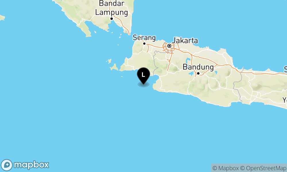 Pusat gempa berada di laut 39 km BaratDaya Bayah