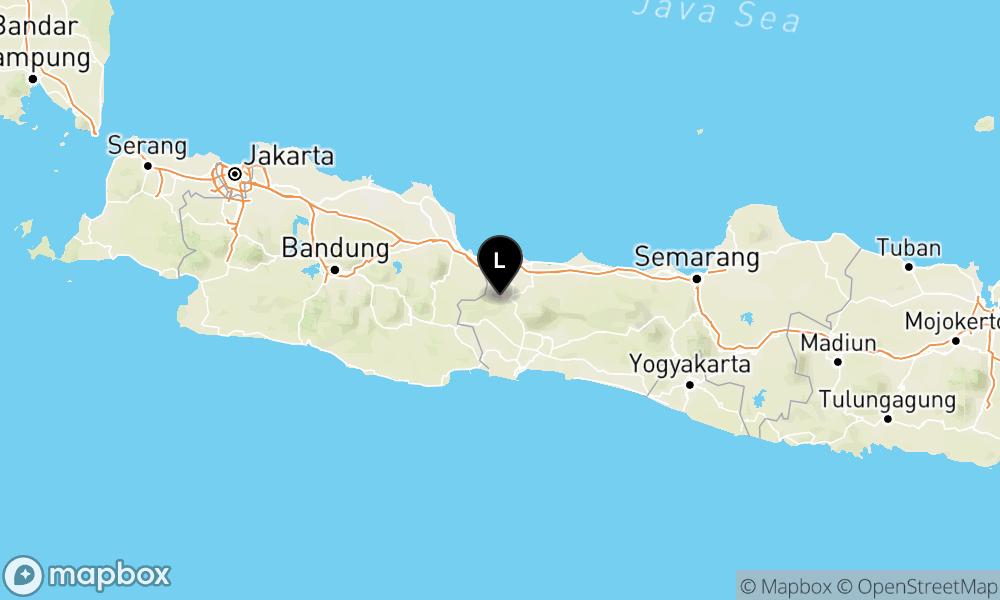 Pusat gempa berada di darat 31 km barat daya Kab. Tegal