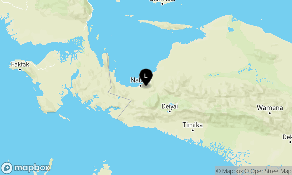 Pusat gempa berada di darat 17 km Tenggara Nabire