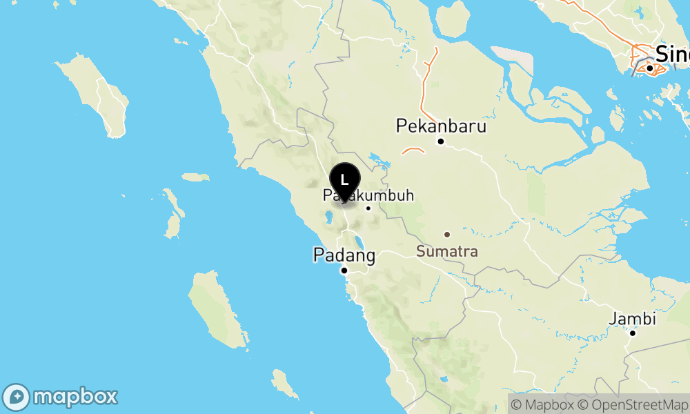 Pusat gempa berada di darat 10 km timur laut Bukittinggi