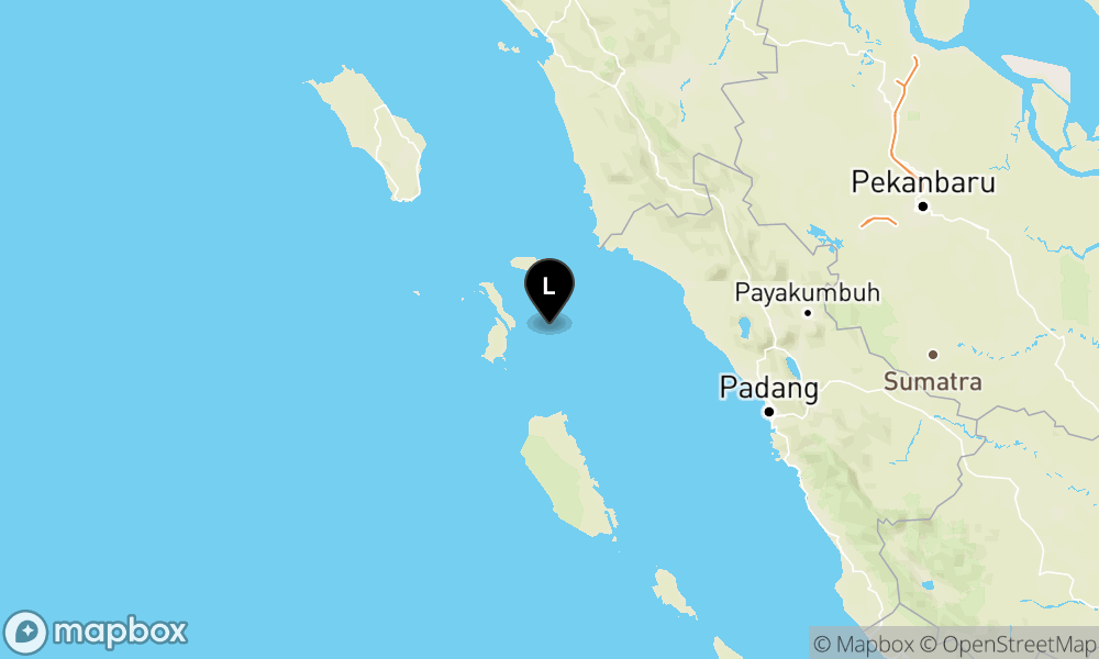 Pusat gempa berada di laut 66 Km Tenggara Kepulauan Batu