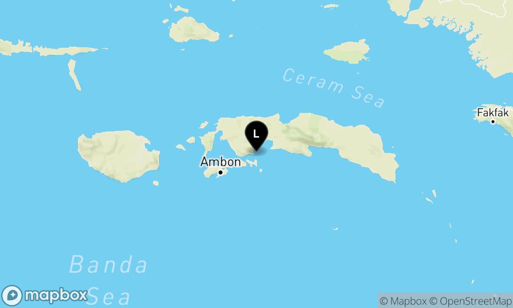 Pusat gempa berada di laut 19 km Timur Laut Saparua