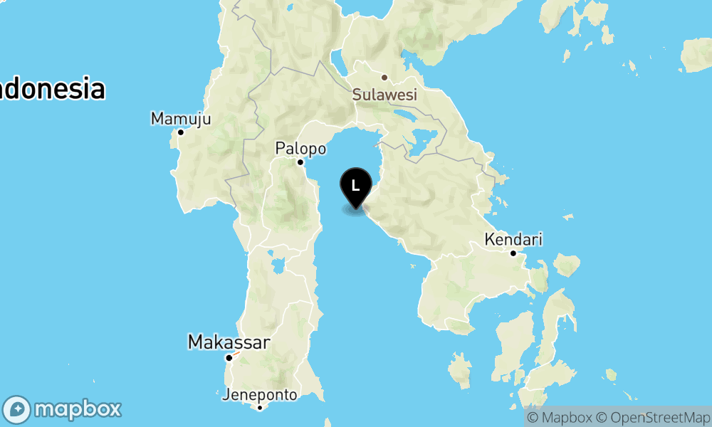 Pusat gempa berada di laut 10.5 km barat daya Lasusua