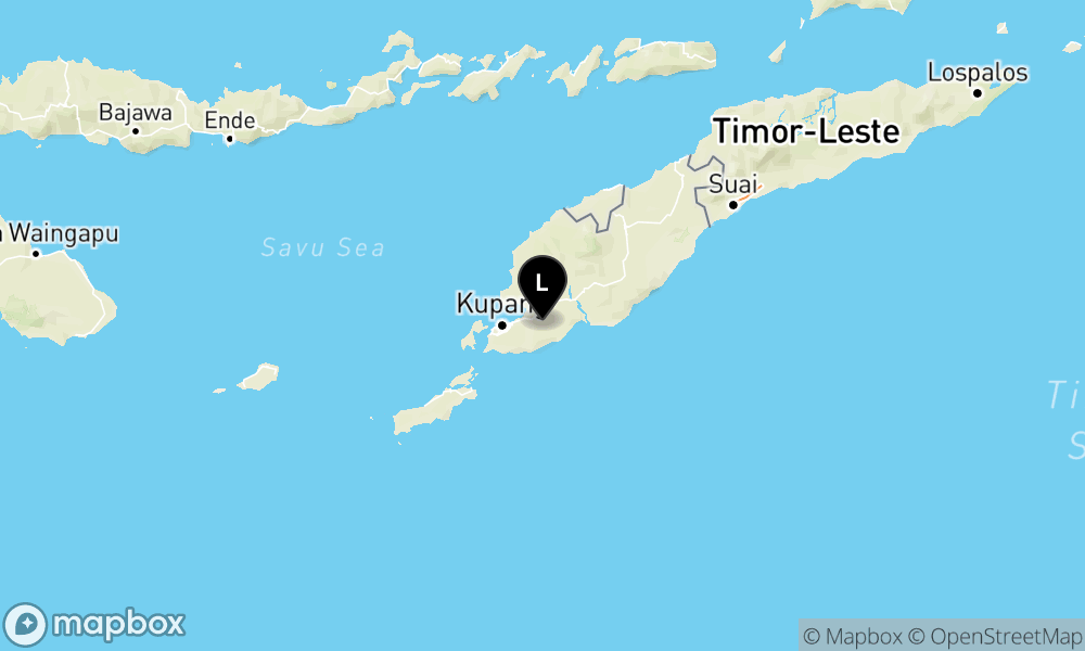 Pusat gempa berada di darat 18 km Tenggara Kab. Kupang