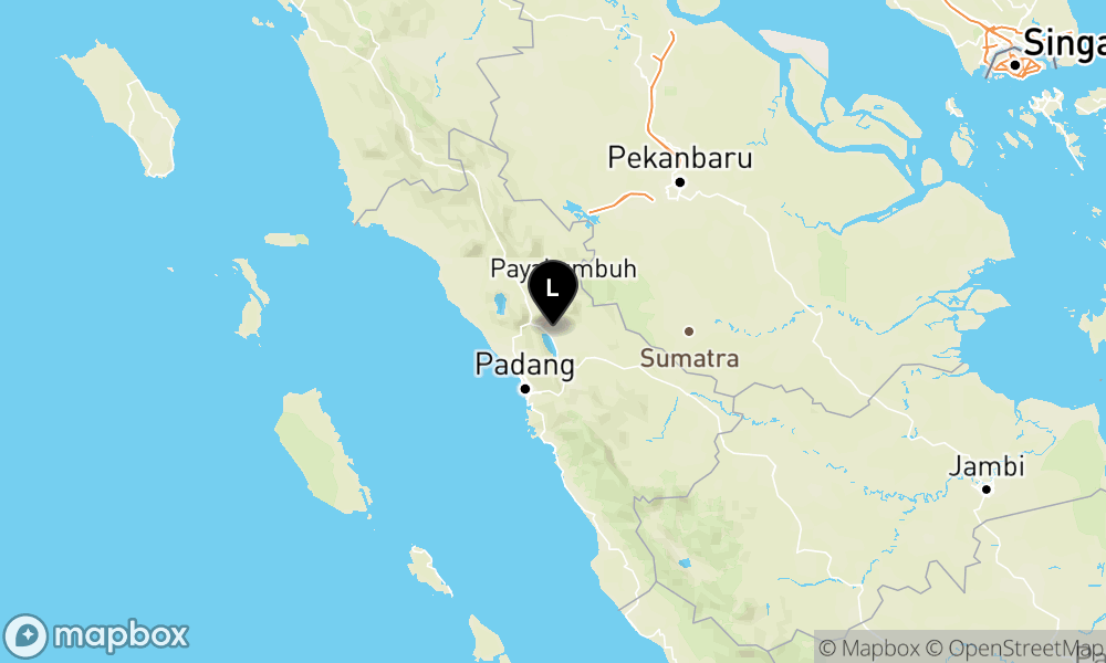 Pusat gempa berada di darat 7km Barat Daya Batusangkar, Tanah Datar