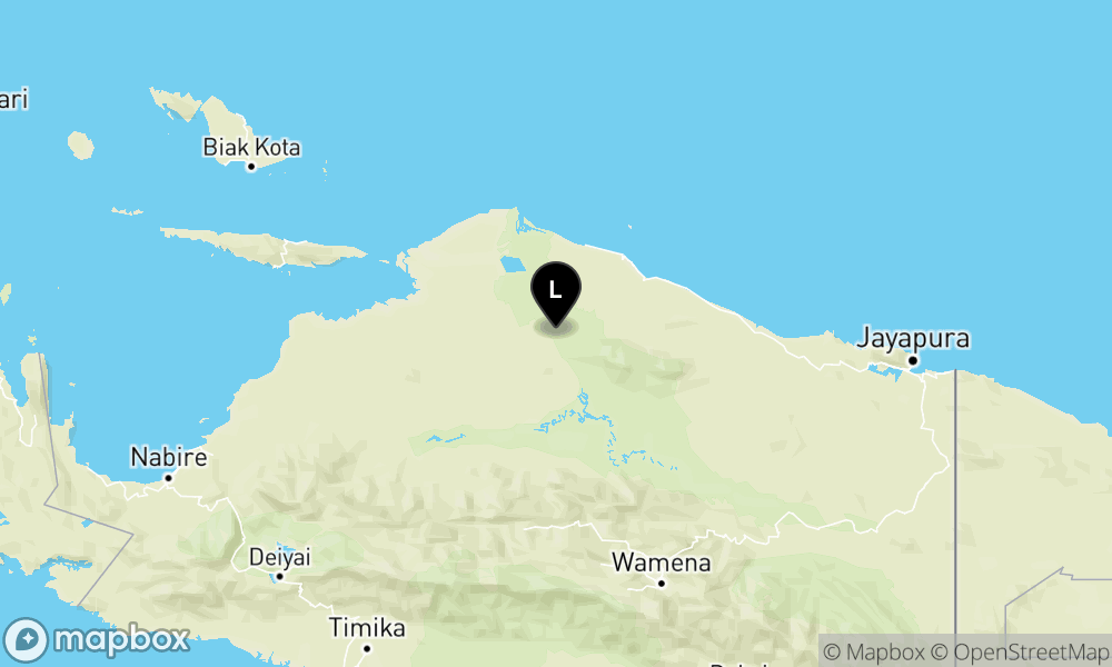 Pusat gempa berada di darat 18 km TimurLaut Mamberamoraya