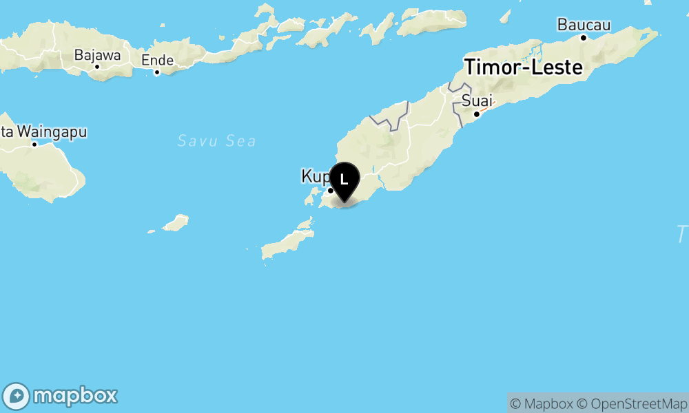 Pusat gempa berada didarat 24 Km Tenggara Kupang