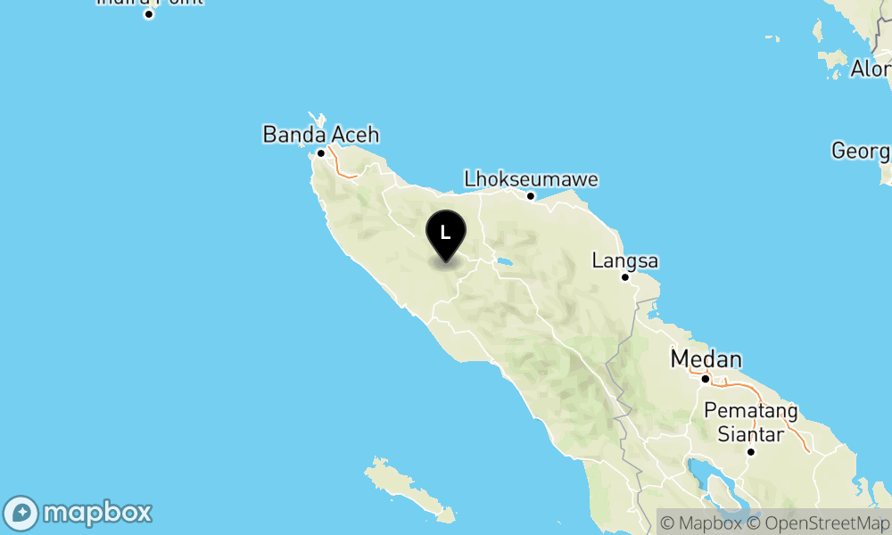 Pusat gempa berada di darat 37 km timur laut Kab. Nagan Raya