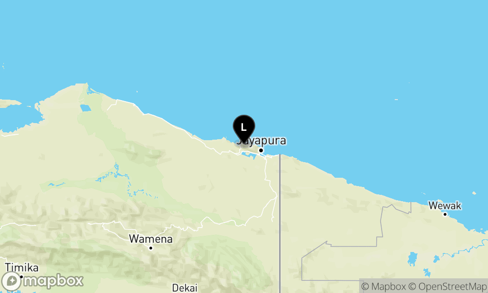Pusat gempa berada di darat 12 km timurlaut Kab. Jayapura
