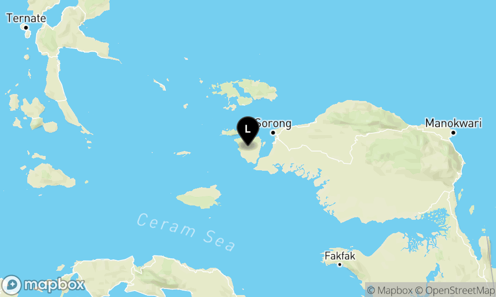 Pusat gempa berada di darat 58 km barat daya Kab. Sorong