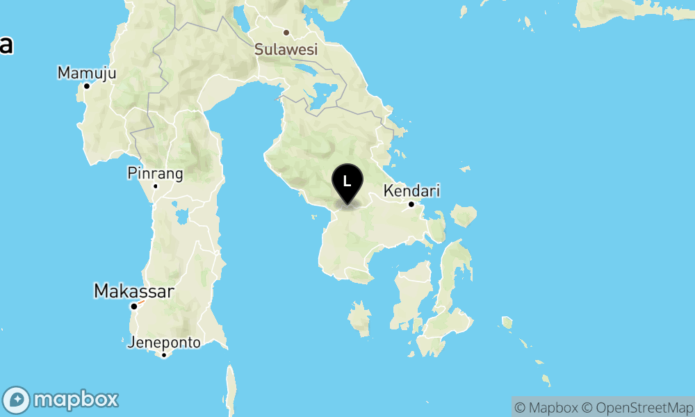 Pusat gempa berada di darat 2 km tenggara Lalolae, Kolaka Timur
