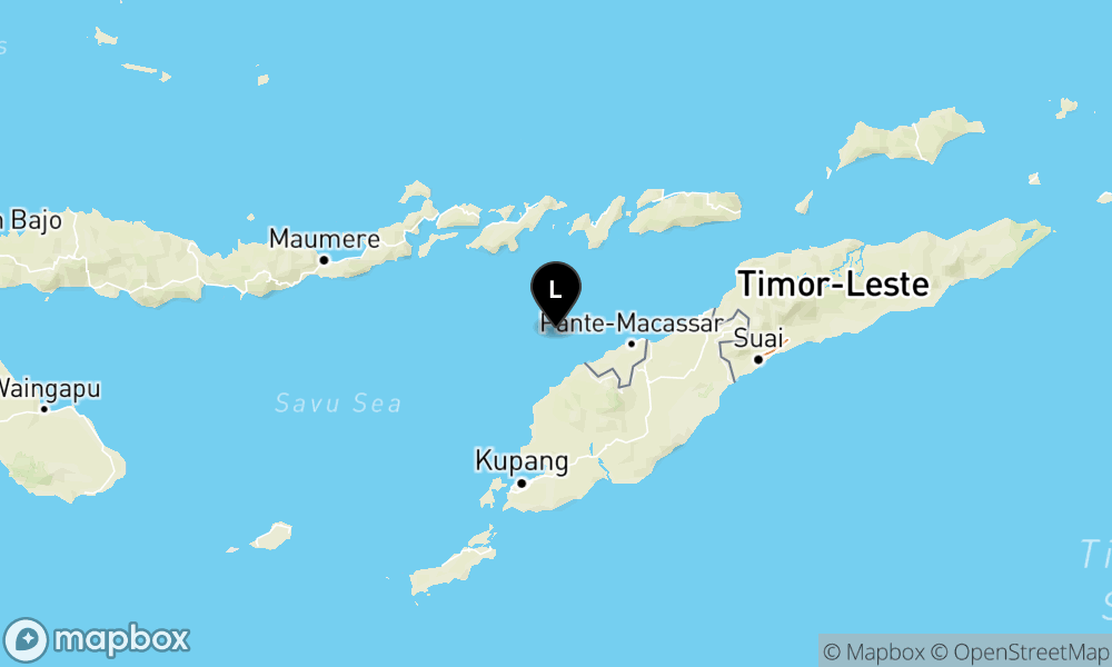 83 km Tenggara LEMBATA-NTT