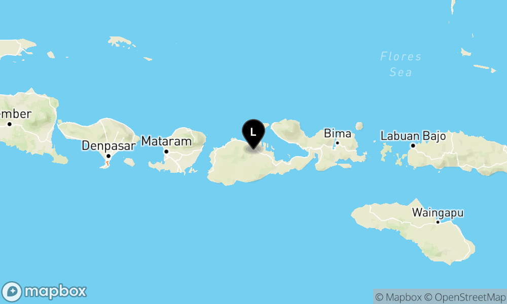 Pusat gempa berada di darat 11 km Tenggara Sumbawa