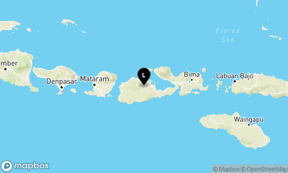 Pusat gempa berada di darat 15 km tenggara Sumbawa