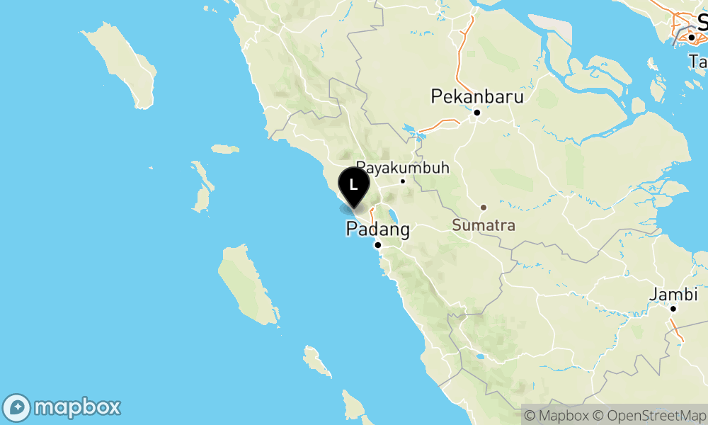 Pusat gempa berada di darat 7 km Barat Laut Pariaman