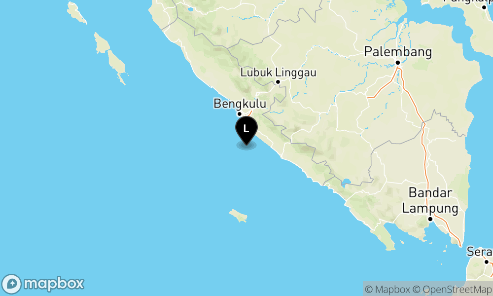 Pusat gempa berada di laut 36 km Barat Daya Seluma