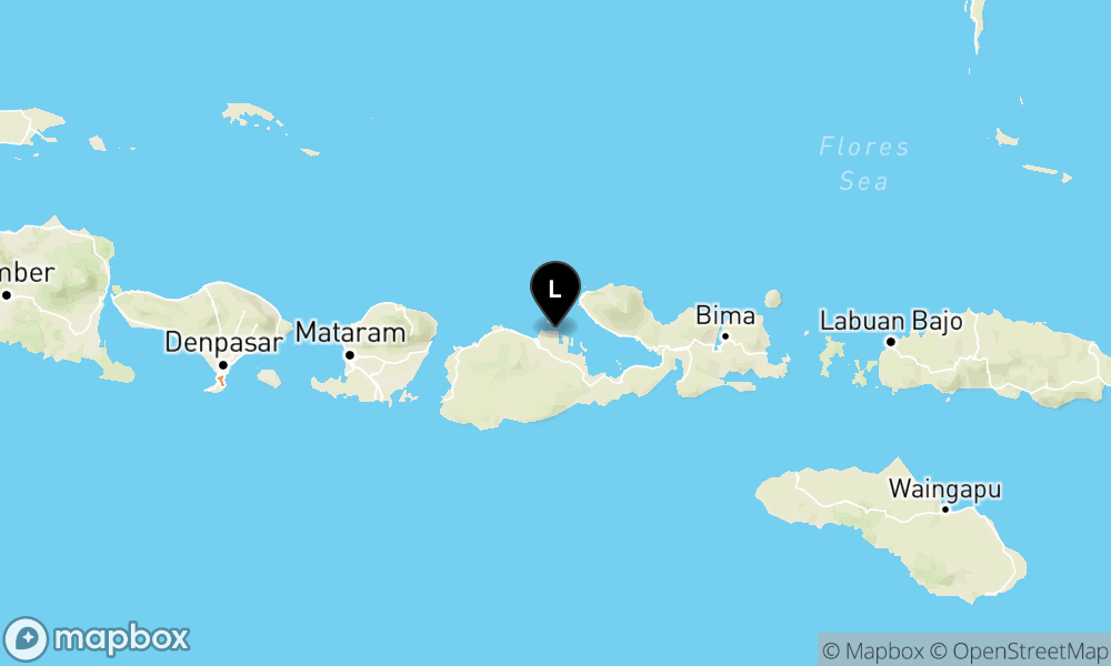 Pusat gempa berada di darat 14 km Timur Laut Sumbawa